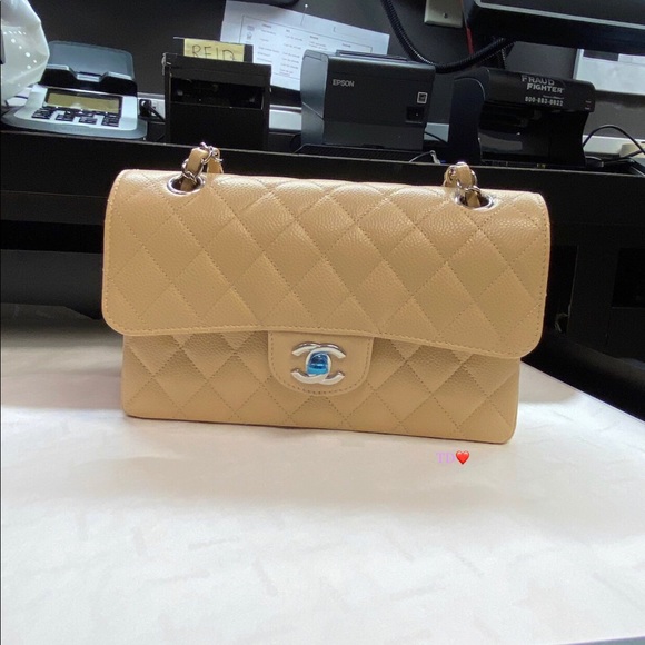 ❌SOLD❌✨Chanel beige Clair (S)  classic double flap (caviar) - Picture 4 of 7